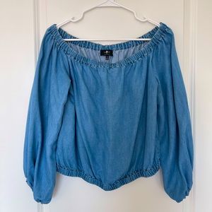 Denim blouse